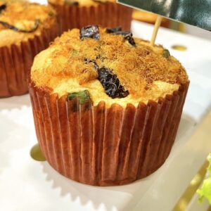 Muffin chà bông rong biển